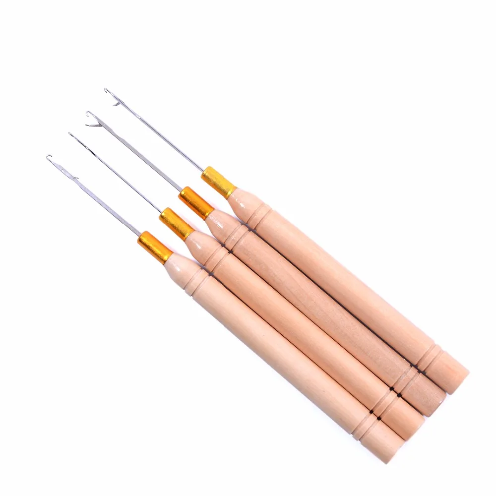 

1pcs micro rings loop tool loop threader pulling needle used with hair plier and beads for human hair feather extension tools