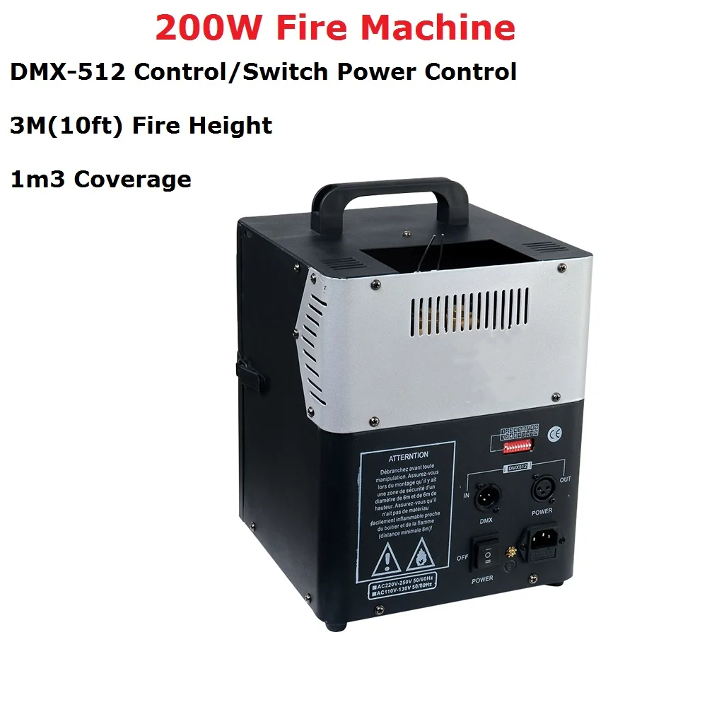Free Shipping 200W DMX Fire Machine Stage Lighting Effect Dj Equipments