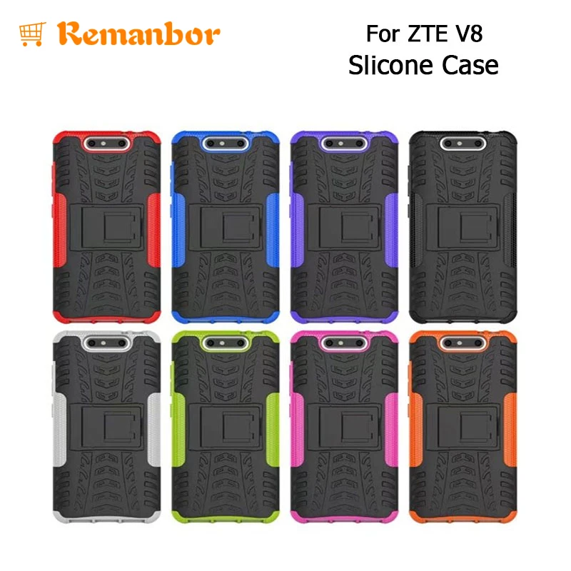 Remanbor для ZTE V8 A520 силиконовый чехол Гибридный ТПУ PC Панцири резиновая задняя