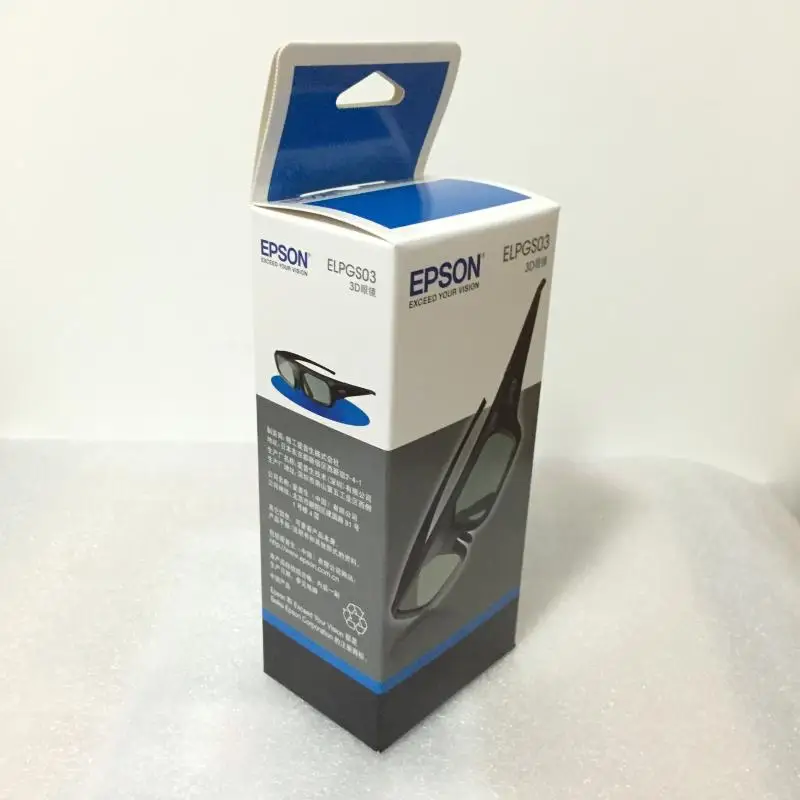 2 шт 3D активные очки для Epson 3D очки ELPGS03 для проектора TW5200/9200/TW6200/TW8200