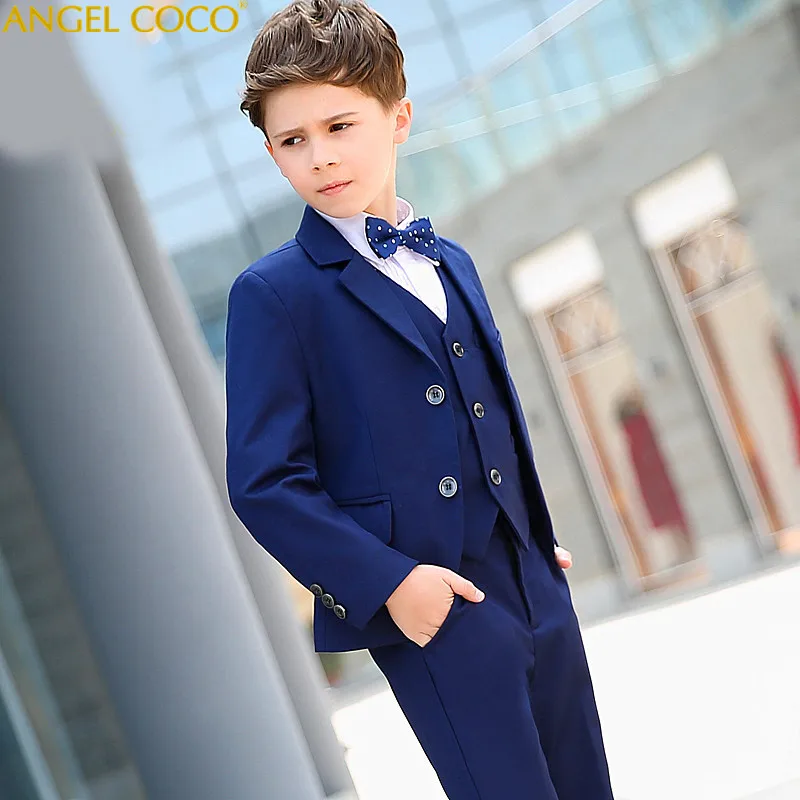 Formal Occasion Suit Children Wedding Suits Blazers Boys Attire Boys Suits Gentleman Style Blazer Suits Boy Costume Garcon 2018