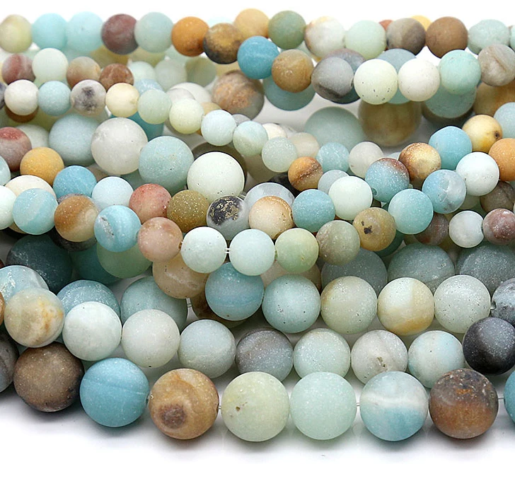 Амазонит Матта натуральный камень браслет для мужчин ювелирные изделия прокладки свободные бусины шар колье ожерелье серьги талисманы минералы