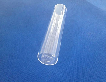 

Flat bottom clear quartz test tube OD25*length100mm