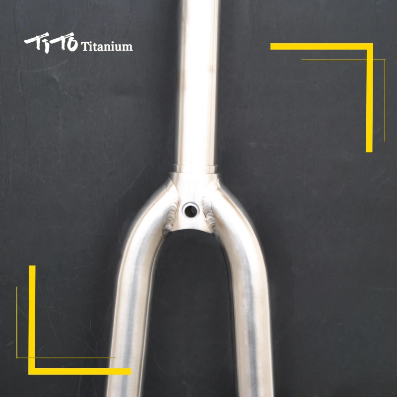 Gr.9 Titanium Alloy Road Bike Front Fork 700C 3AL//2.5V Bicycle Fork