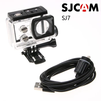 

For Original SJCAM SJ7 Star Waterproof Case 30M Motorcycle Diving Box Car Charger SJ7 Action Camera Accessories