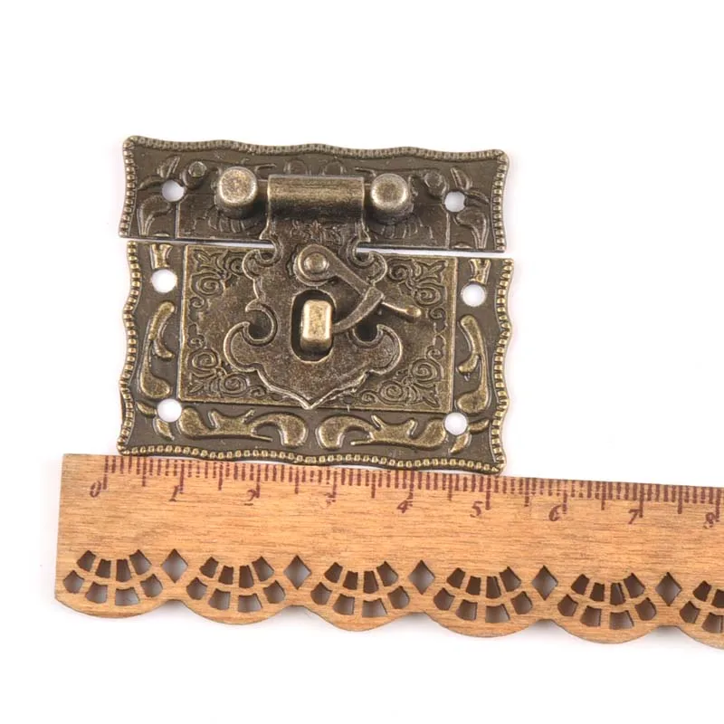 Vintage Antique Brass Wood Suitcase Box Clasp For Wooden Boxes Hook Furniture Buckle Clasp Lock Decorative Latch Hasp C2264 furniture hardware,toggle latches,jewelry box hasps,decorative latches