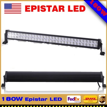 

30in 180W Led Work Light Bar Curved Flood/Spot Combo Offroad Truck Suv For Jeep ATV