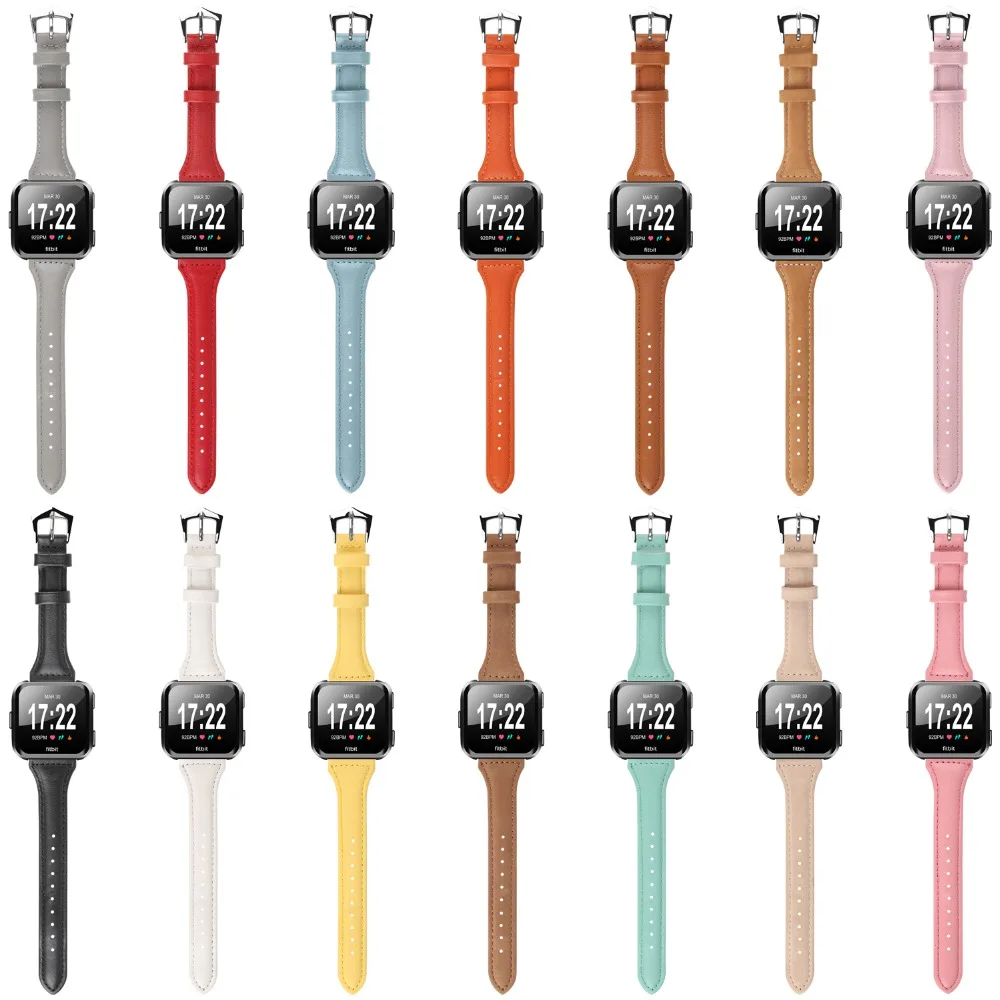 

KINGBEIKE Soft Colorful Leather Watchband For Apple Watch 1 2 3 4 Series 38mm 40mm 42mm 44mm Bracelet Strap iwatch Band