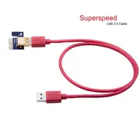 ל usb VER009S 2-Pack PCI-E 16x ל 1X Powered Riser מתאם אחרונות כרטיס עם 4pin, SATA ו- כרטיס גרפי 6pin ממשק - 60 ס"מ USB ​​3. (3)