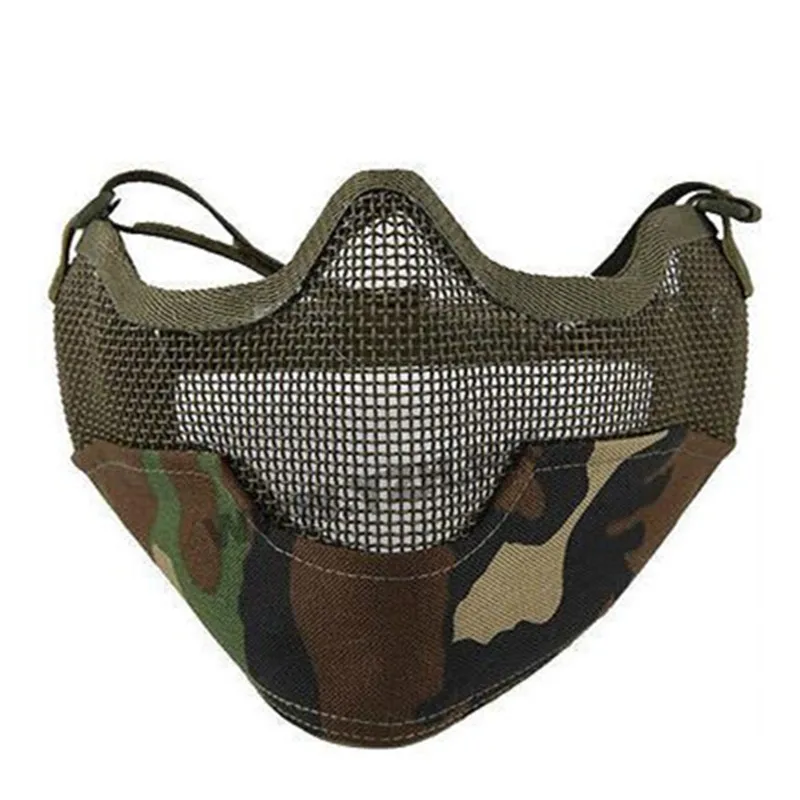 Маска для лица AIRSOFT STRIKE V2 стальная фотомаска с защитой ушей Мультикам MTP CP|mask