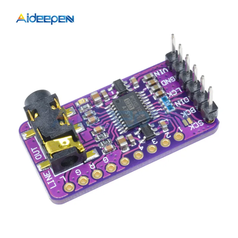 

PCM5102A PCM5102 For Raspberry Pi pHAT Sound Card I2S Interface PCM5102 DAC Module 24-bit