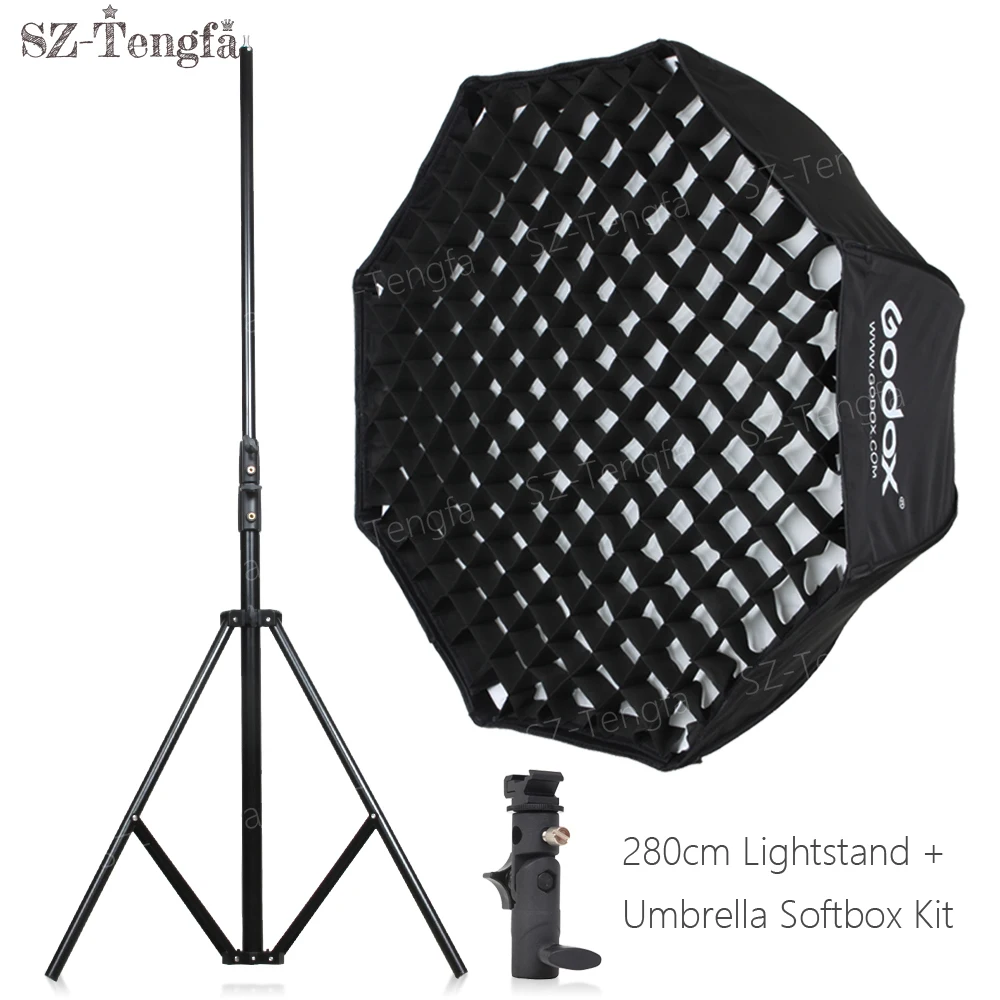 GODOX см 120 зонтик восьмиугольная софтбоксы остроумие 260 алюминий осветительные