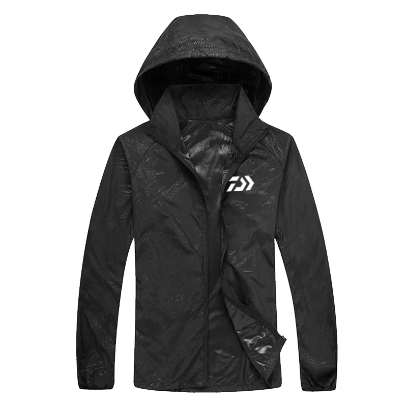 Новинка года Daiwa унисекс быстросохнущие походные Куртки Водонепроницаемые куртки с защитой от солнца непромокаемые пальто открытая спортивная рыбалка кожи Куртки