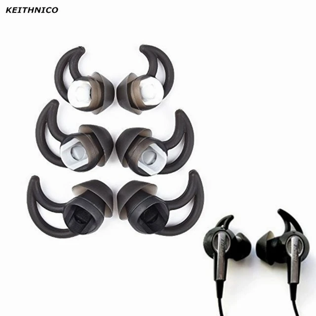 Écouteurs intra-auriculaires en Silicone, 3 paires, oreillettes de  remplacement, Isolation du bruit, pour Bose Soundsport willess QC20 QC30  (taille S/M/L) - AliExpress