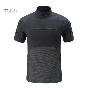 

Tops quick-drying T-shirt Cotton 2019 summer new frog clothing short-sleeved sports camouflage T-shirt