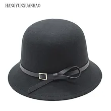 Ladies Cloche Winter Cap Soft for Girl Hats Trendy Derby Wool Bowler Fall Winter Warm Lovers Fedoras Princess Caps Chapeau Femme