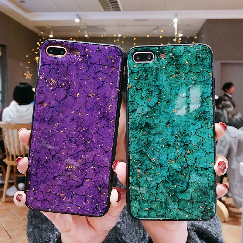 С плавно меняющимся цветом звезды блестками Мрамор чехол для iPhone X XS XR Max 6 S 7 8plus