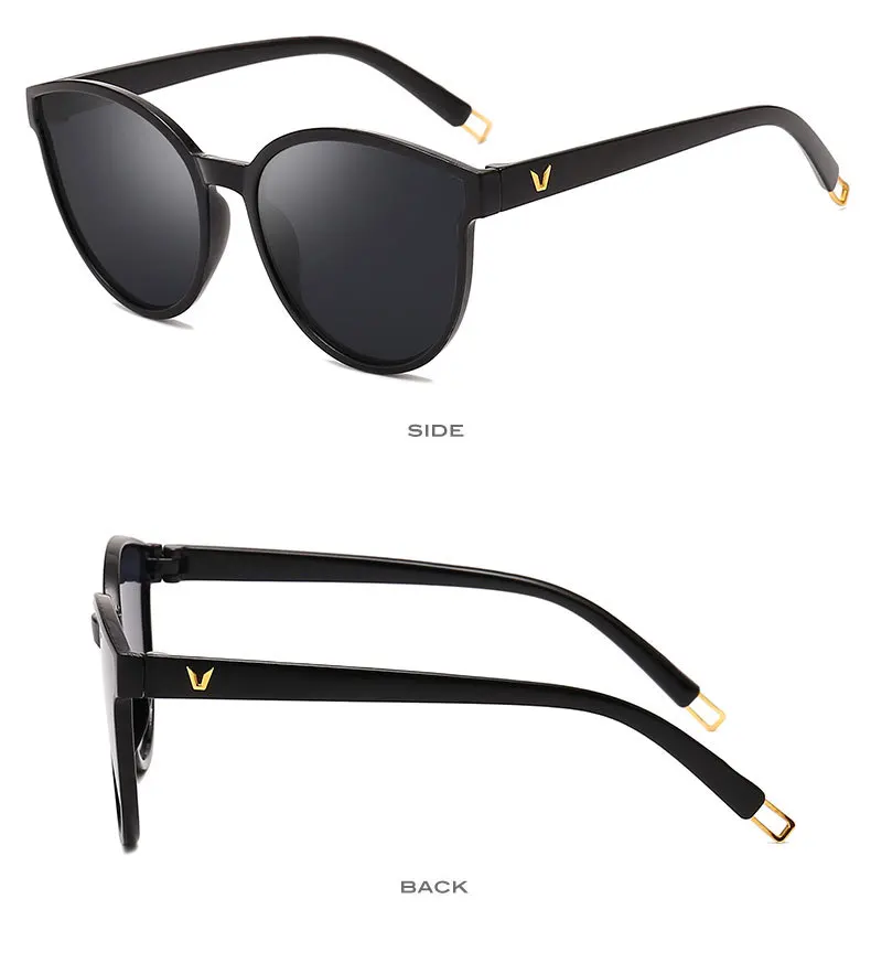 LVVKEE Модные оттенки женские солнцезащитные очки черные модные очки UV400 Винтажные женские солнцезащитные очки Брендовые