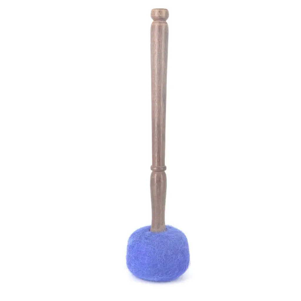 Religious Tibet Buddhism Singing Bowl Wood Mallet for Meditation Relaxation 28cm