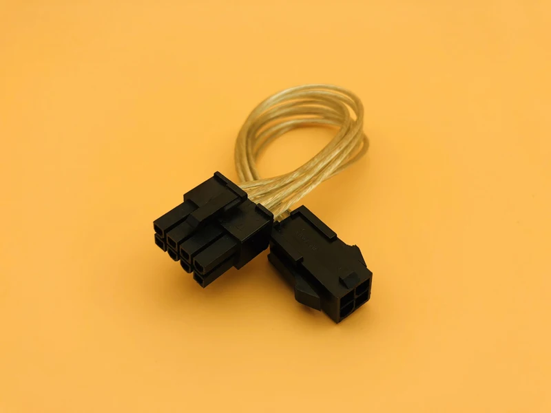 8Pin to 4Pin Power Cable Adapter 8P Male To 4Pin Female CPU to Motherboard Power Supply Cable for PC Computer BTC Miner Mining