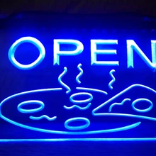 LB496-открыть изображение пиццы кафе NR светодиодный неоновый свет знак