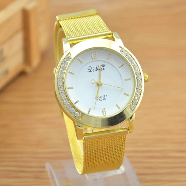 Luxury Steel Mesh Crystal Stone Watches Women Dress Watch Quartz Wristwatches Cl Luxury Steel Mesh Crystal Stone Watches Women Dress Watch Quartz Wristwatches Cl