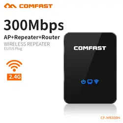 Comfast беспроводной N Wi Fi ретранслятор 802.11N/B/G сети маршрутизатор Диапазон Expander 300 Мбит/с 2dBi телевизионные антенны усилители сигнала CF-WR300N