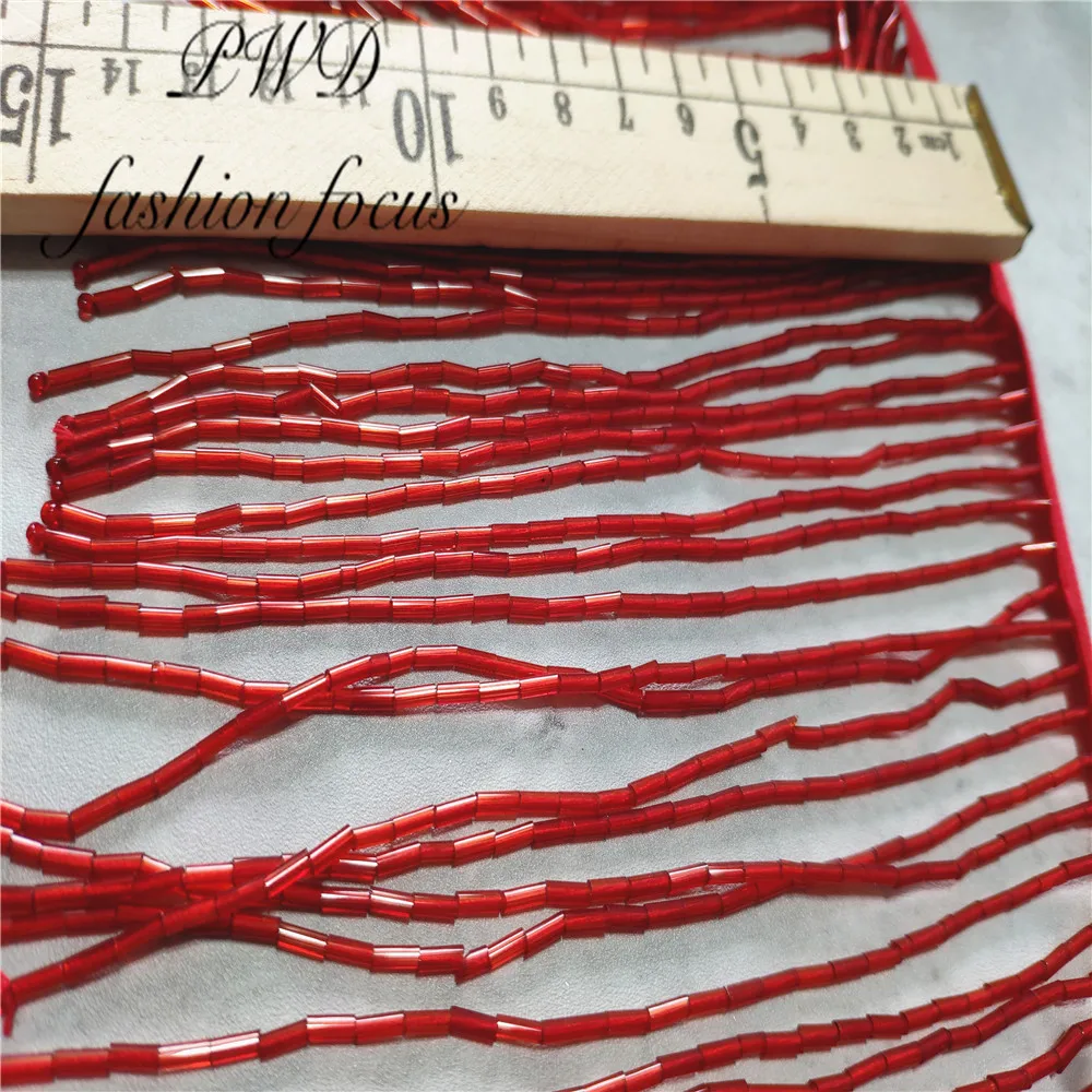 15 см красный бисер бахрома кружева ленточная отделка бахромы кисточка лента кружевная отделка для штор/украшения одежды