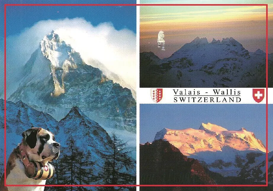 

Free Shipping 78*54*3mm,Valais-Wallis Switzerland Postcard Magnets 20374 Rigid Plate Tourist Memories