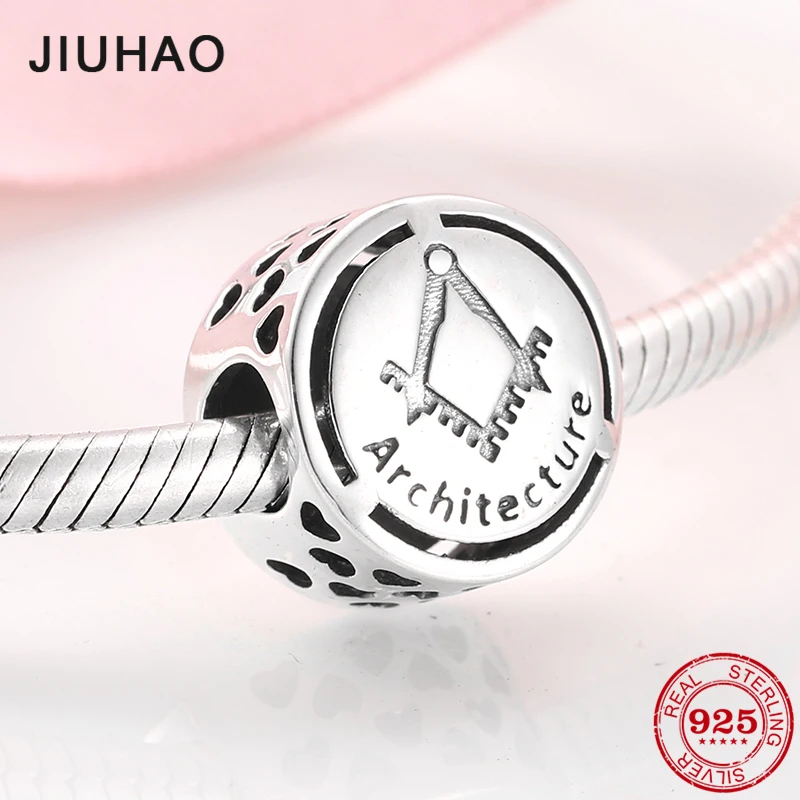 

Symbol Architecture charms beads 925 Sterling Silver Charms For jewelry making Fit Original Pandora Charm Bracelets