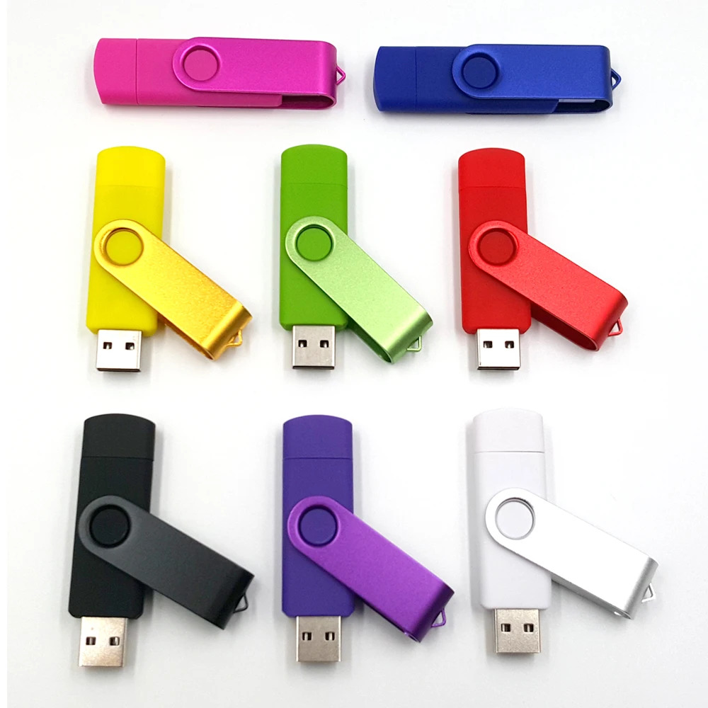 Металлический USB флеш накопитель OTG для системы Android флешка Usb полная емкость 4 ГБ 8