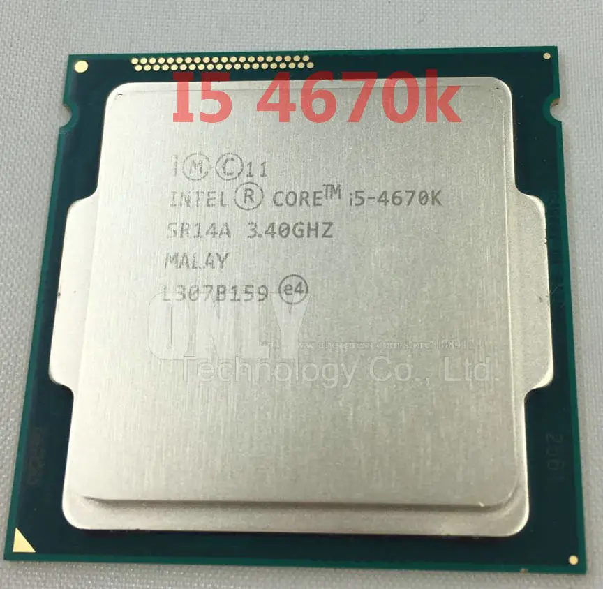 INTEL i5-4670K i5 4670K(3,4 ГГц/6 МБ/4 ядра/Socket 1150/5 GT/s) четырехъядерный настольный процессор SR14A