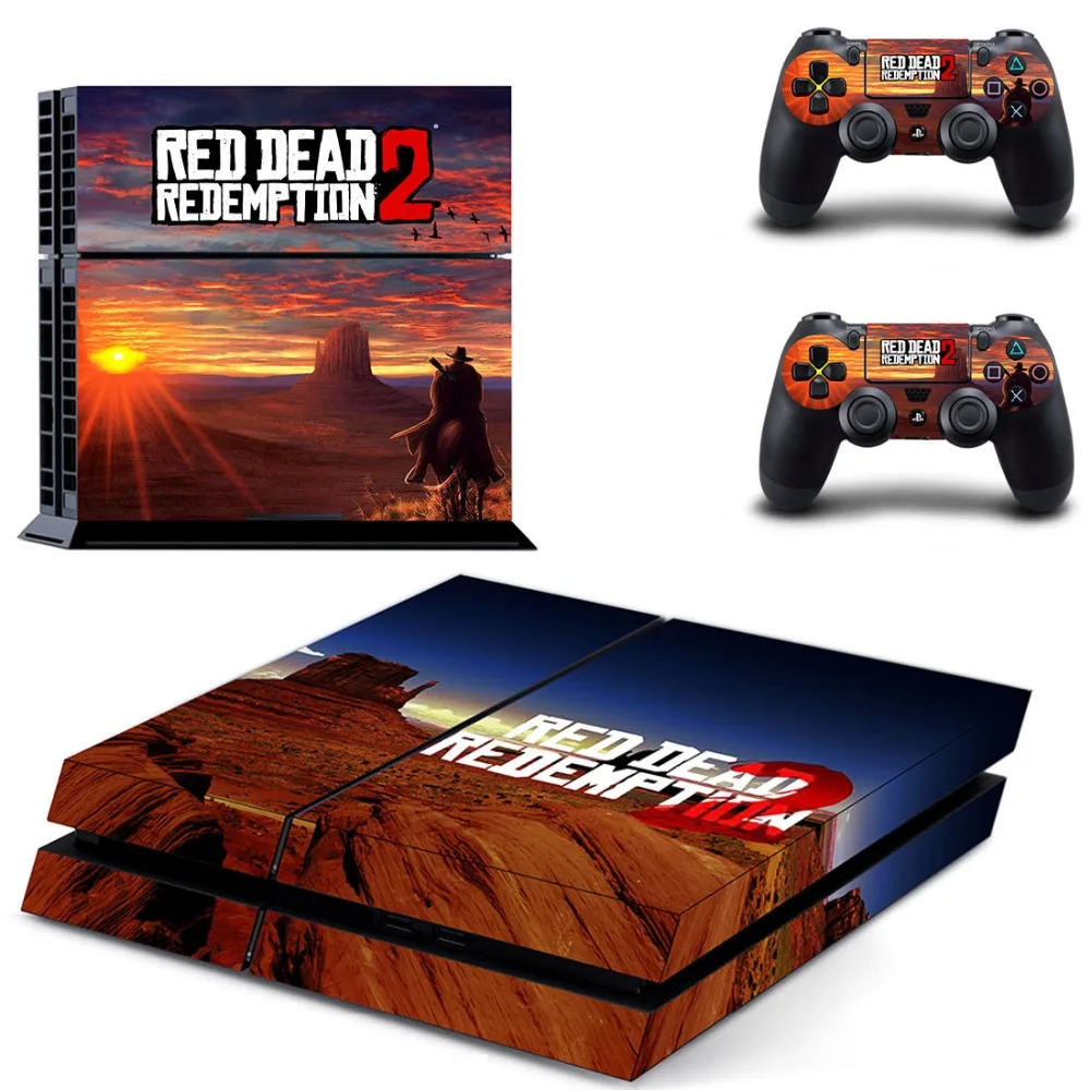 

Vinyl Sticker PS4 Skin Decal Sticker For PlayStation4 Console and 2 controller skins - Red Dead:Redemption II