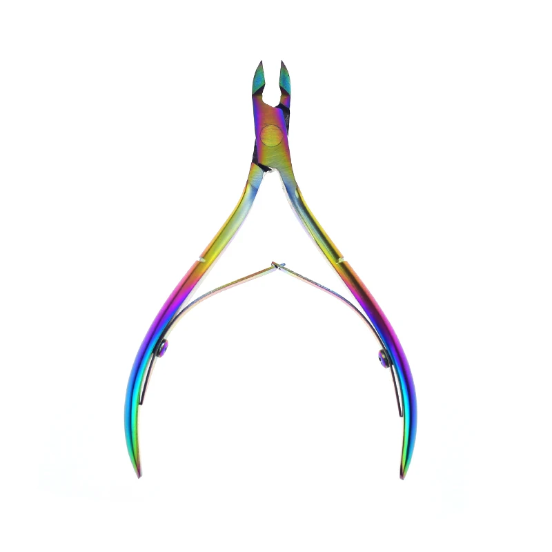 

1PC Useful Nail Cuticle Nipper Rainbow Clipper Scissor Dead Skin Remover Manicure Nail Art Tool