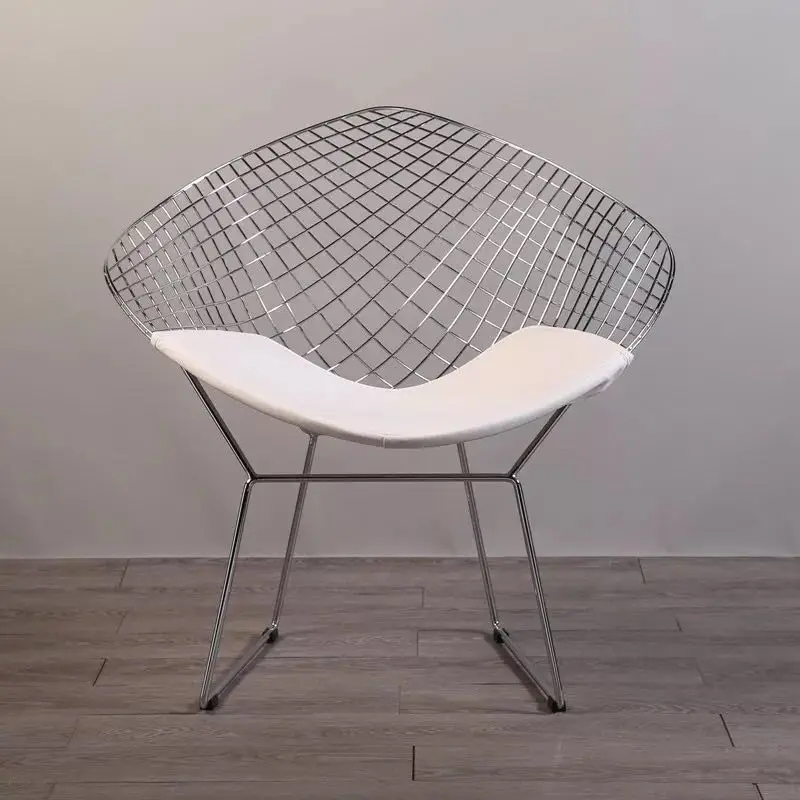 Free shipping U-BEST Harry Diamond Leisure Chair Diamond Steel Wire Chair Bertoia Diamond metal Chair pad Modern Wire Chair chro Free shipping U-BEST Harry Diamond Leisure Chair Diamond Steel Wire Chair Bertoia Diamond metal Chair pad Modern Wire Chair chro