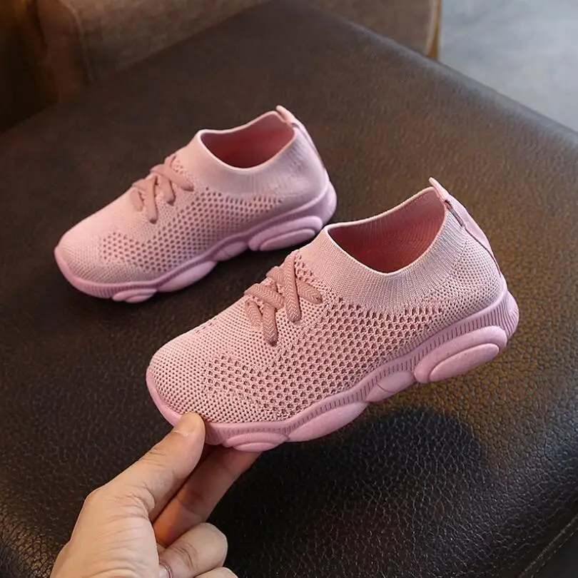 

New Spring Autumn Infant Toddler Shoes Baby Girls Boys Shoes Soft Bottom Non-slip Breathable Kids Casual Knitting Shoes EU 22-36