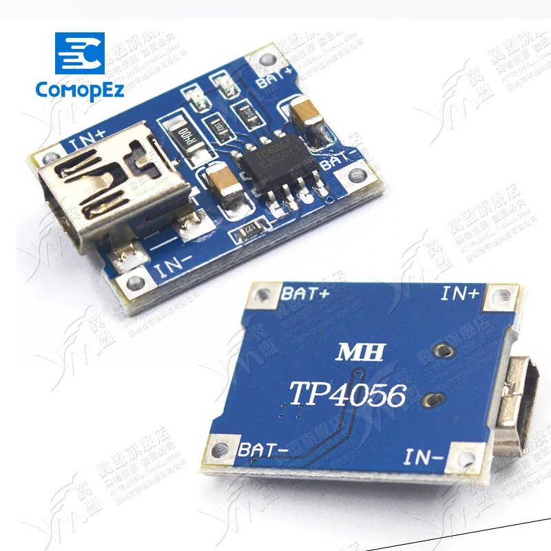 

1PCS 1A Micro USB Lithium Battery Charging Board Charger Module+Protection Dual Functions TP4056