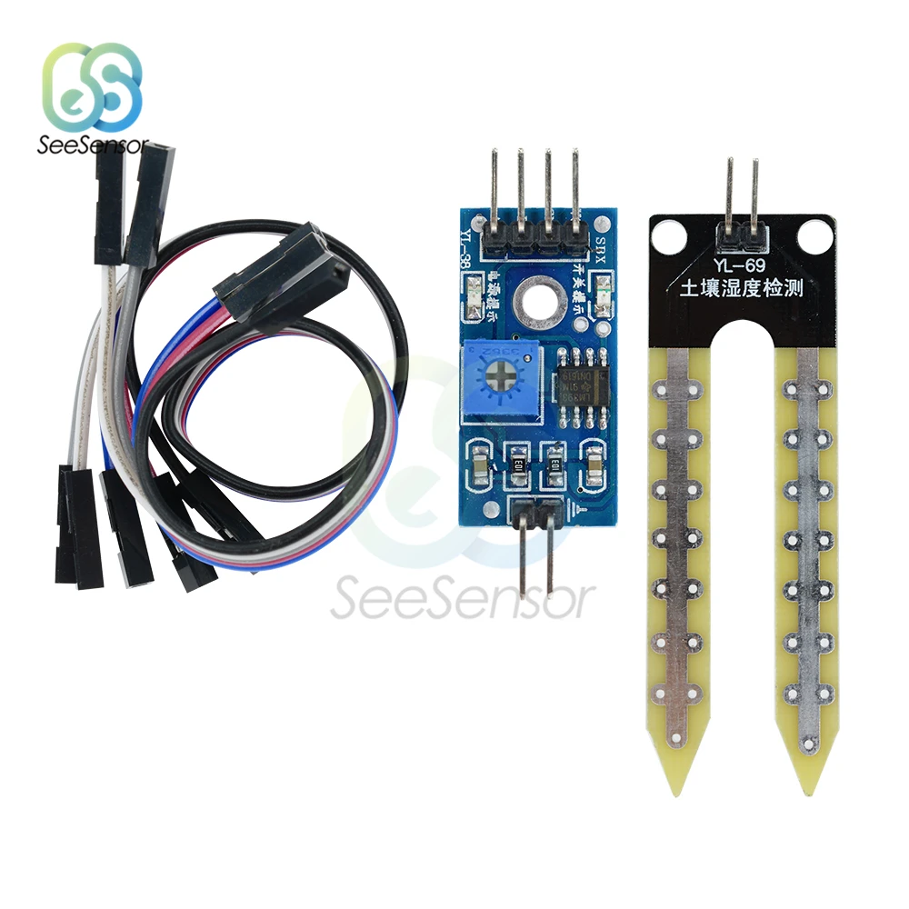 Модуль датчика влажности почвы для arduino умная электроника набор сделай сам |