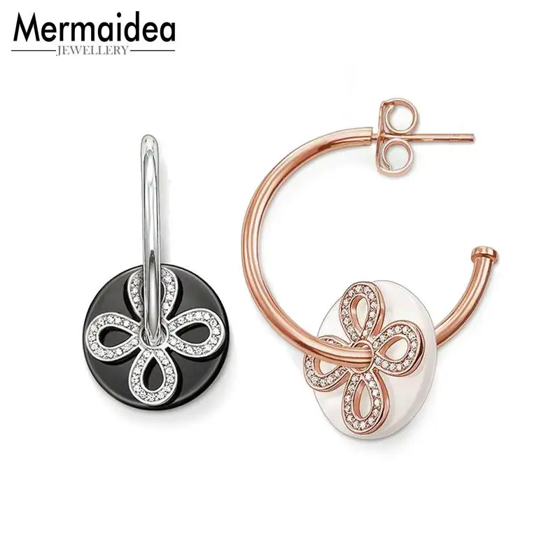 

Love Knot Round Stud Earrings Fashion Good Jewerly For Women 2019 Gift 925 Sterling Silver Super Deals