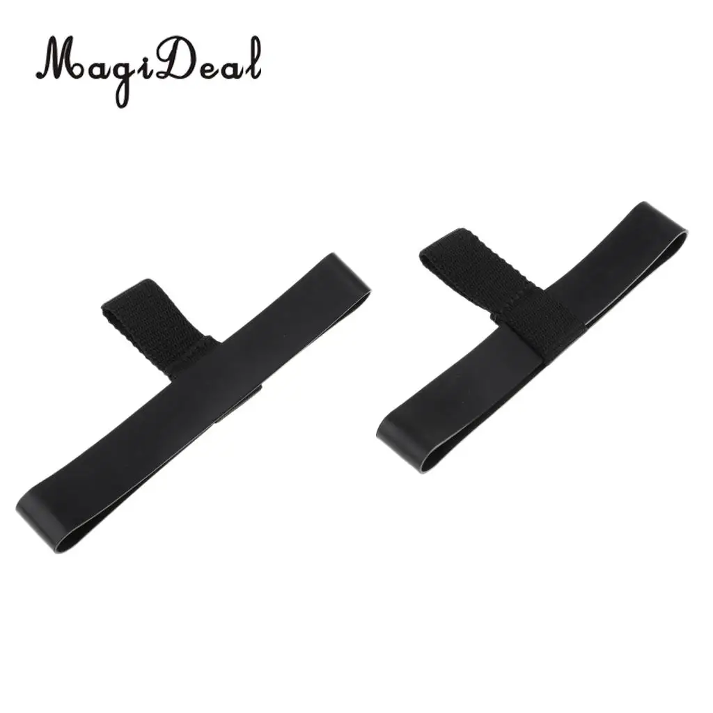4 Pieces Durable Black Rubber 6L & 12L Scuba Diving Stage Tank Bottle Hose Retainer Band Loop Gear Accessories