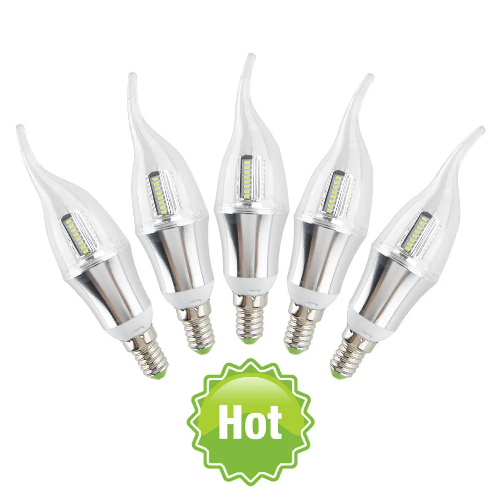 10x 9W 16 SMD 2835 E14 LED Candle Light Globe Bulb Ceiling Home Lamp