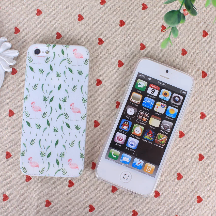 Fashion Cute Cartoon Flower Case For Apple iphone 5 5S SE 6 6S Case 10