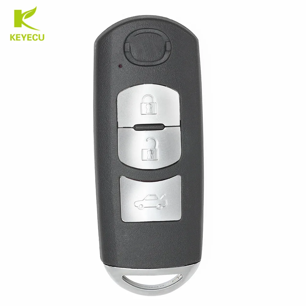 

KEYECU New Smart Replacement Remote Key Shell Case Fob 3 Button for Mazda 3 5 6 CX-7 CX-9