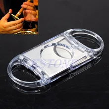 Серебряный из нержавеющей стали карманный Каттер для сигар нож ножницы двойные лезвия-P101