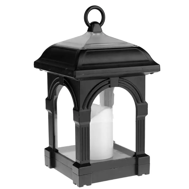 

Led Solar Light Outdoor Solar Panel Portable Solar Led Hanging LED Candle Lantern Garden Light Warm White IP44 Waterproof