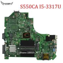 For ASUS VivoBook S550CA Laptop Motherboard K56CM rev 2.0 with i5-3317u cpu GM Integrated HD Graphics 4000 Main board tested