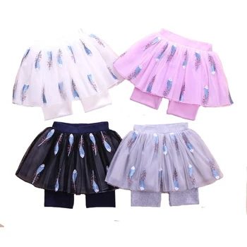 

Fashion Children's Clothing 2018 Autumn Girls Cotton Pants Baby Capris Girls Lace Culottes Causal Princess for School 4y-8y