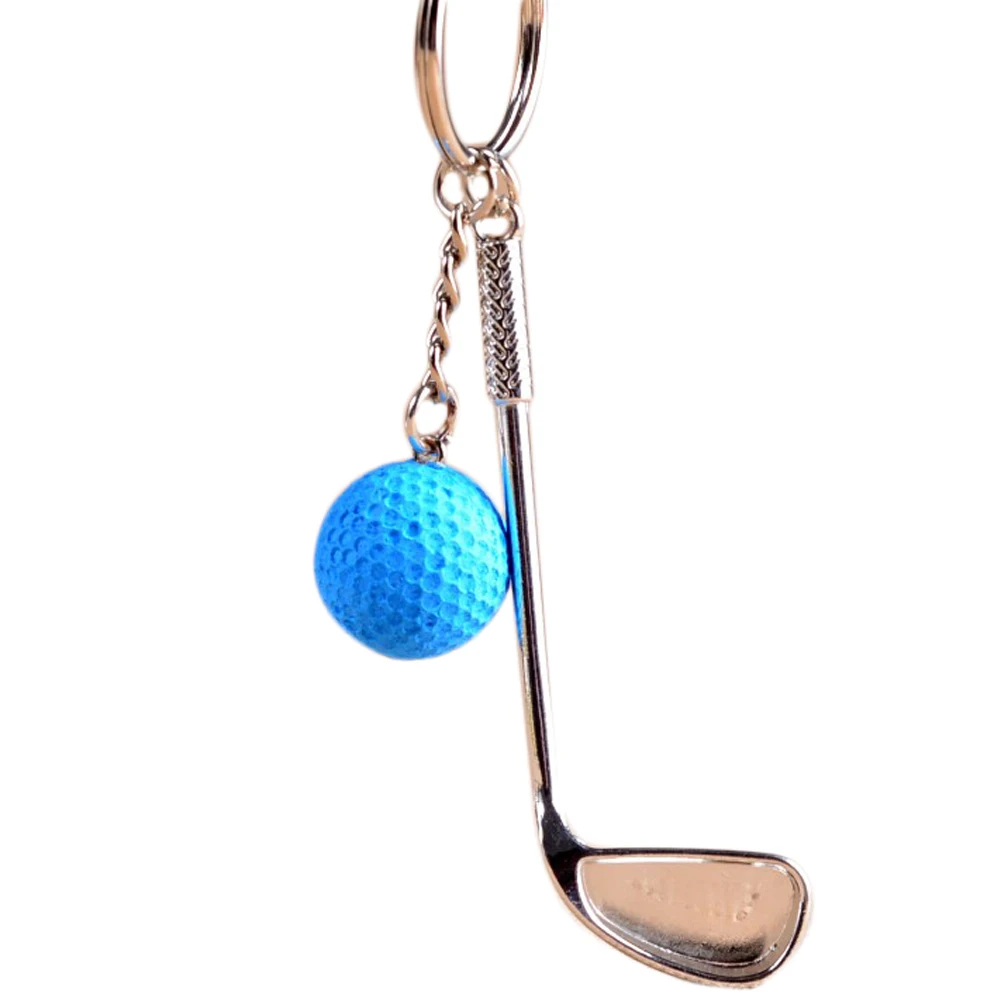Golf Ball Key Chain Metal Car Key Ring Holder Sports Gifts Souvenir