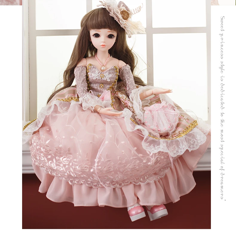 BJD 60 см кукла игрушки высшего качества китайская Кукла 18 шарниров BJD шарнир Кукла Мода девушка подарок