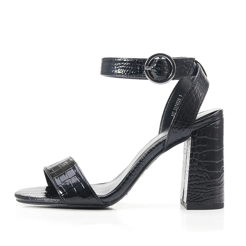 

Women's Chunky Block Strappy High Heel Sandals Ankle Band Classic Open Toe Shoes